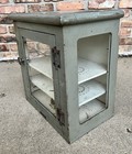 Antique Fisher Scientific Co  Eimer   Amend Laboratory Metal   Glass Cabinet 