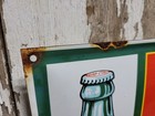Vintage Coca Cola Porcelain Sign Old Coke Soda Pop Beverage Drink Advertising