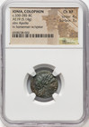 300 B c  Ionia  Colophon Base Metal Coin  19mm  5 14g  Apollo horseman