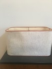 Large Vintage Rectangle Lamp Shade 16    X 9 1 4     X  9 1 8   
