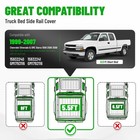 3pcs 5 5  Truck Bed Rail Cap Compatible With 99-07 Silverado sierra