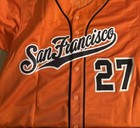 Juan Marichal Signed San Francisco Display Jersey Jsa Authenticated Orange
