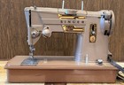 Vintage Singer 328k Zigzag Sewing Machine With Case   Works Amazing  Looks Great