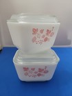  2 Vintage Pyrex Pink Gooseberry 501 B 1 5 Cup