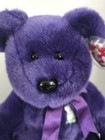 Rare Ty Original Beanie Buddy 1998 Princess Diana Plush Bear 14    White Rose