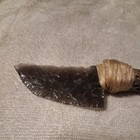 Rainbow Obsidian  Cactus Wood Handle  Flint Knapping
