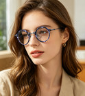 Vintage Acetate Eyeglasses Frame Classic Japanese Style Small Round 36mm Glasses