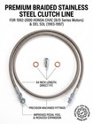 Braided Stainless Steel Clutch Line Hose For 92-00 Honda Civic Eg Ek B d Series