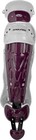 Rawlings Velo Catcher s Leg Gaurds Baseball Adult 16 5  Maroon white Lgvel