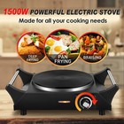 Hot Plate  Electric Stove For Cooking  1500w Countertop Single Burner