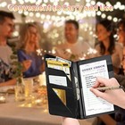 Server Book For Waitress Leather Waiter Book Server Wallet With Zipper 