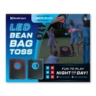 Led Cornhole Board Set Light Up Bean Bag Toss Game W  6 Bags Portable Fun New
