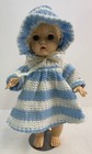 Hard Plastic Doll  Pat  Pend  Walker Vintage 50   s Sculpted Hair Sleep Eyes 12   