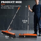Mastertop Mt-10020 24  Push Broom Heavy Duty 58  Long Handle