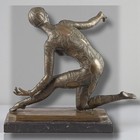 A Bronze Sculpture Of A Starfish Dancer Statue Art Deco Chiparus Woman Marble