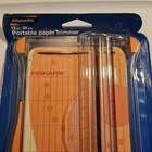 New Fiskars 12 Inch Portable Paper Trimmer With 2 Cutting Blades