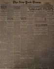Vintage Great Depression Stock Market Crash Of 1929 New York Times News Article