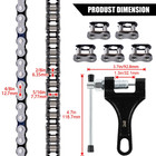 420 Motorcycle Chain 132 Links Atv Dirt Bike Chain With Tool