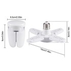 4-pack Deformable Mini 4 1 Folding Led Garage Bulbs 28w 6500k Cool White Lamp