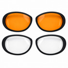 Bobster Cruiser Ii Motorcycle Goggles 3 Lens Smoke Amber Clear Bca2031ac