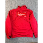 Vintage Budweiser Riverside Masterliner Jacket Xl Red Workwear Usa Rick Patch