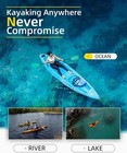 Kayak Paddle 86in 218cm 90 5in 230cm Alloy Shaft 2piece Floatable Kayak Oar For