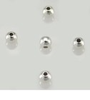 100pc  Genuine Sterling Silver 3mm Beads  Round  Seamless Spacer Polished Beads 