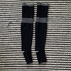Lululemon Womens Black Wool Logo Leg Warmers Os