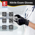 Nitrile Exam Gloves  Black Latex Free Powder Free Disposable Gloves For Medical 