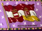 Vintage Austria-hungary Flag Cigarette Tobacco Large Flannel Felt Blanket C 1910