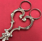 Sterling Silver 7 25  Scissor-style Tongs Unidentified  dh  Maker Scrolls