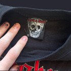 Slipknot Nine Lives T Shirt Embroidered Logo Rock   Death Tag Rare Band Tee  L