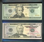 Series 2004  20    50 St  Louis Evolutions Federal Reserve Note Matching Set Ogp