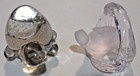 Lot Of 2 Glass Turtle Knick Knacks