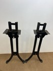 Vintage Industrial Table Legs Adjustable Metal Steel Ends Machine Age Desk Chair