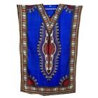 Polyester Bohemian African Print Summer Blue Maxi Dress Caftan L-52 