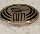 Belt Buckle Gwoa Gold Wing Owner Honda Motorcycle Vtg 1978 German Silver