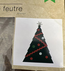 New 14 x11  Crafters Square Large Felt Ornament Kit Christmas Tree Scbxum