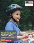 Outdoormaster Toddler Helmet  Adjustable Lightweight For Kids  Dino Black