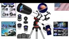 Beginner-friendly Telescope With Phone Adapter   3x Barlow Lens - 90mm Aperture