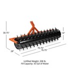 Titan Attachments 3 Point 6 Ft Drum Spike Aerator Fits Category 1 And 2 Tractors