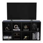 8-cube Storage Shelf Bookcase - Wooden 4-tier Floor Standing Open Bookshelf     