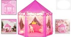 Magical Pink Princess Castle Play Tent - Hexagon Playhouse With Star Lights