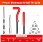 M10 X 1 0 Thread Repair Tool Stainless Helicoil Wire Insert Kit 15pc