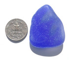 Sea Glass  Thick Blue With A Lite And Dark Look To The Blue Great For Artist