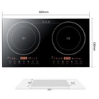 Portable Induction Cooktop Dual Cooker Burner Stove Hot Plate 1200w 1200w