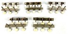 Vintage Engraved Slotted Peghead 3-on-a-plank Tuning Gears For Harmony  Etc 