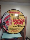Vintage Large Savage Arms The 2nd Amendment 30    Porcelain Ammo Gun Dealer Sign