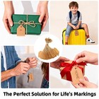 600 Pcs Small Price Tags With String Attached  Brown 1 4 1 8 Inch     brown