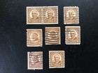 Old  Vintage Us Stamp  1 2 Cent  Harding  Kk  Lot Of    8  